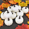 12PCS Mini Artificial Foam Pumpkin Simulation Props Halloween Party Decor White/