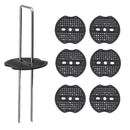 20 Pieces U-Shaped Ground Nails Gaskets For Lawns Nails Nails U-Shaped V5H1