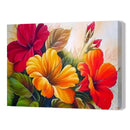 Oil Painting By Numbers Kits Flower DIY Color Art Drawing Frameless (FL03)