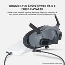 Power Cable Portable Charging Cord Cable Lightweight for DJI FPV Avata Goggles 2