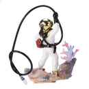 Underwater Animation Landscape Treasure Hunt Diver Pneumatic Decor (White) Newly