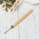 DIY Kit Crafts Wooden Handle Weaving Braids Tools Crochet Hook Knitting Needle