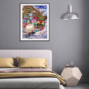 5D DIY Cartoon Gnome Full Round Diamond Painting Wall Decor Rhinestone Art De