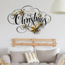 Merry Christmas Self-Adhesive Wall Stickers PVC Removable Background Wall Decals