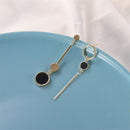 Girl Asymmetrical Eardrop Geometric Dangler Stud Earring Niche Earrings