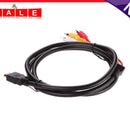 5Ft 1.5M HDMI-Male to 3 RCA Video Audio AV Cable Cord Adapter For 1080P HDTV AU