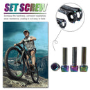 6pcs Stainless Steel MTB Bicycle Stem Screw Road Stem Riser Bolt (M6 Color)