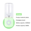 Portable Juicer Mixer USB Electric Small Blender Fruit Juice Cup (Green) Newly