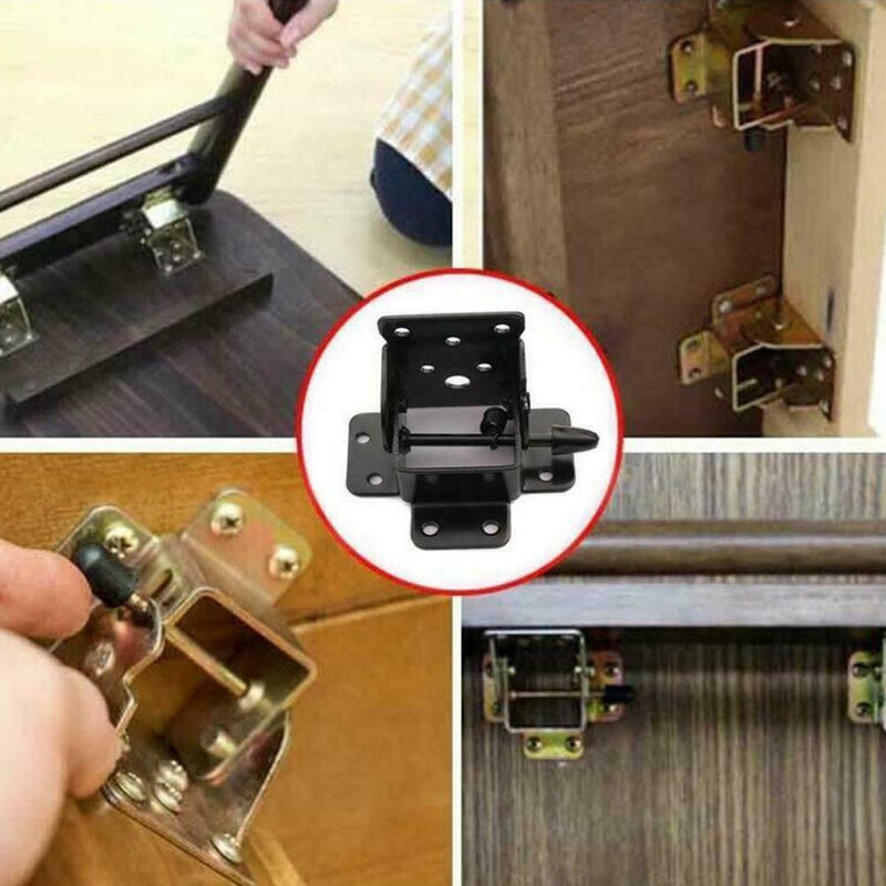 Locking Folding Table Chair Leg Brackets Hinge Self Lock HOT Foldable A7S0