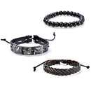 Multi-Layer Handmade PU Retro Braided Bracelet Jewelry for Men Women(7)