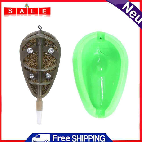 Sea Fishing Accessories 30/40g Sinker Method Flat Troughs Feeder Mould Set