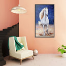 5D DIY Diamond Painting Kits White Horse Full Round Drill Wall Decor Art Cr