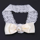 1pc Korean Baby Fashion Girls Photography Bowknot Headband Hair Band(Beige)