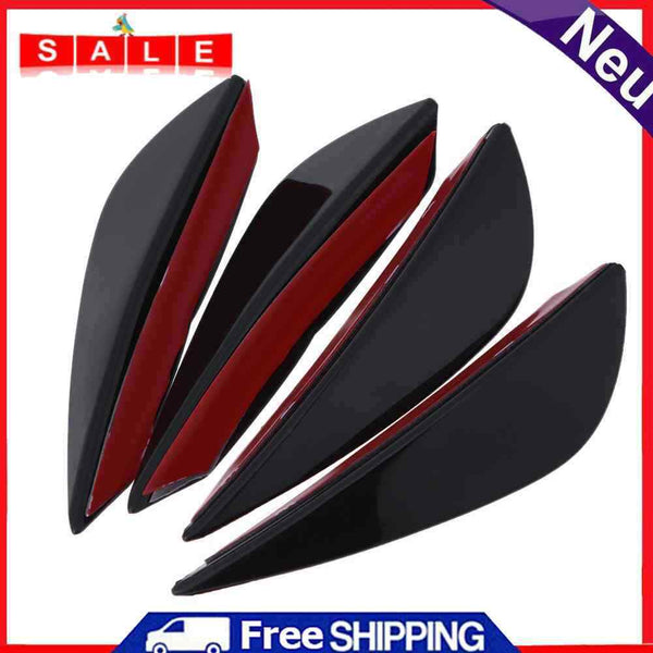 4PCS/Set Universal Car Styling Decoration Accessories Front Bumper Stickers Trimming