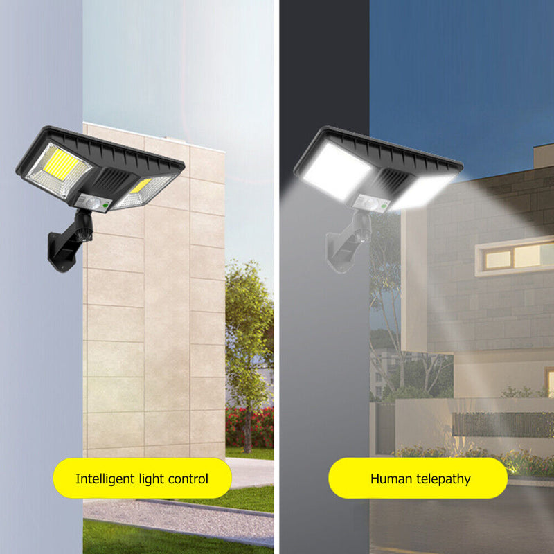Solar Wall Lamp LED Four Head Rotatable Outdoor Waterproof Light (160COB) Newly