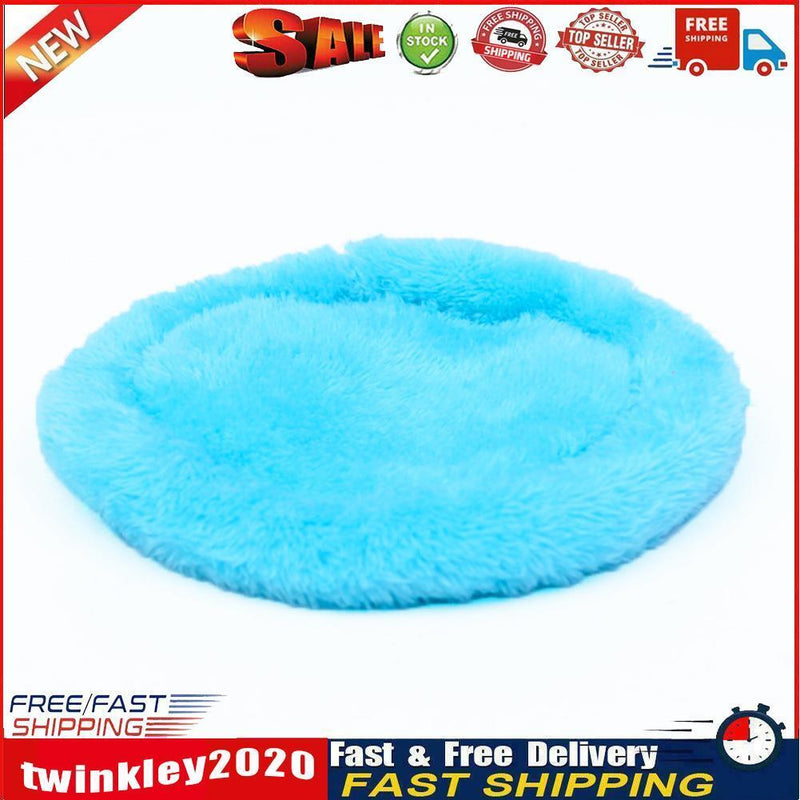 Hamster Nest Pad Warm Animal Rabbit Guinea Pig Bed Cushion (Light Blue L) Newly