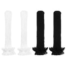 Accessories Girl Gift Elastic Lolita Socks Knee High Lace Bow Socks Transparent