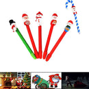 Crutch Style Ballpoint Pen Cartoon Santa Claus Christmas Snowman Black Ink