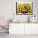 Sunflower Vase Diamond Painting Kits Partial Special Shaped Drill Home Decor