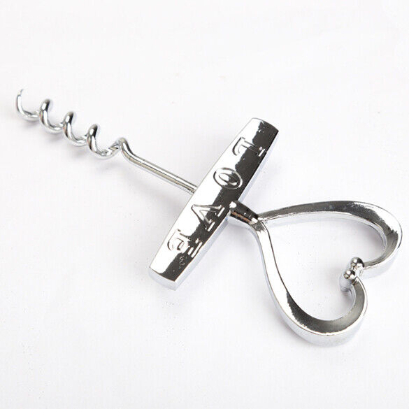 Creative Heart-Shaped Red Wine Bottle Opener Corkscrew Can Opener