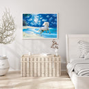 Diamond Painting Sea Moon Horse Full Round Drill Picture Rhinestone DIY Drawi