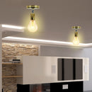 E27 Lamp Holder Retro Metal Lamp Socket 180 Rotating Wall Lights Base (A)