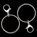 Rock Metal Big Ring Pants Key Ring Hip Hop Jewelry Key Chains Clip Bag Chain