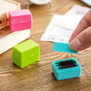 Messy Code Identity Privacy Information Coverage Confidential Stamp (Blue) Newly