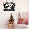 Metal Deer Family Hanging Art Craft Outdoor Garden Decoration Household Sup