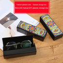 DIY Diamond Painting Sunglasses Case Portable Leather Glasses Storage Box Newly