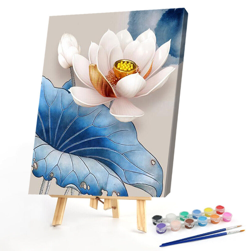 Lotus 40x50cm Oil Paint By Numbers Picture DIY Painting SXD202106032