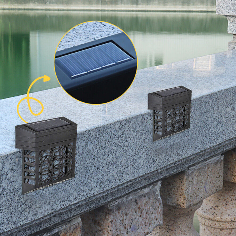 6x Solar Step Lights Outdoor LED Garden Lamp Decoration for Patio Garden Yard