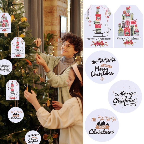 Wrapping Snowflake Hanging Labels Gift Cards Xmas Decorations Christmas Tags