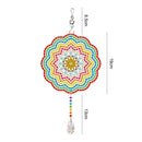 DIY Diamond Painting Double-sided Hanging Rotatable Wind Chime (GSP204)
