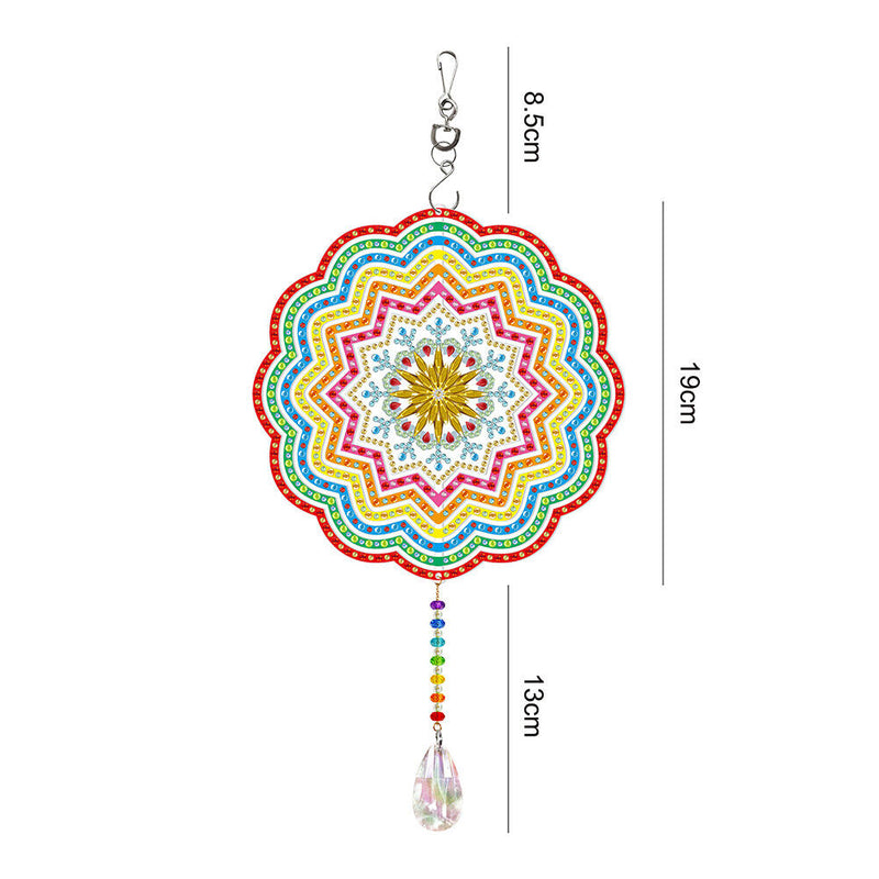 DIY Diamond Painting Double-sided Hanging Rotatable Wind Chime (GSP204)