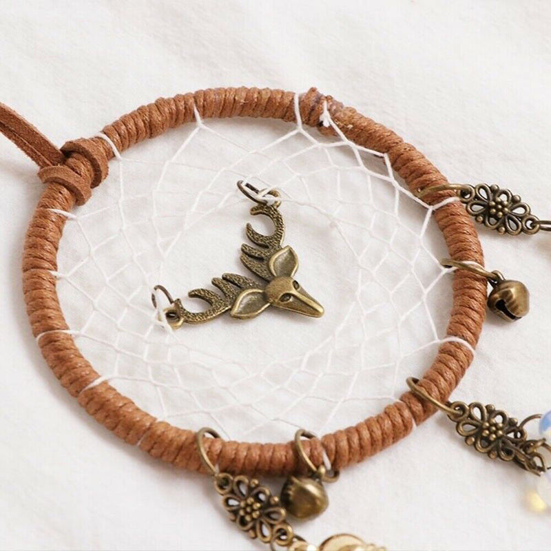 Decorative Feather Ornament Car Pendant Dream Catcher Hanging Wind Chimes