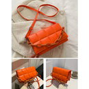 Women PU Leather Crossbody Bag Female Solid Color Small Designer Clutch Bag