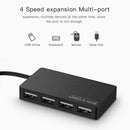 Black USB 2.0 Hi-Speed 4-Ports Splitter Hub For PC Speed High K4N4
