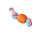 Double Knot Cotton Rope Ball Dog Interactive Bite Resistant Tooth Cleaning Ba