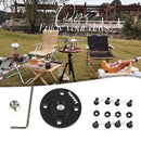 Swante Desk Connector Universal Tripod Adapter Wood Fixed Base for 1/4 3/8 Stand