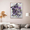 DIY Two Butterflies Full Round Drill Diamond Painting Rhinestone Handwork Newly