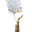 Alto Saxophone Sheet Music Clip Stand Sax Marching Clamp-On Holder (Short) Newly