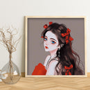 Full Cross Stitch 11CT DIY Princess on the Run Printed Embroidery Decoration Set
