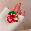 Hollow Bear Cherry Sweet Headwears Geometric Hairpins Hair Claws Hair Clips