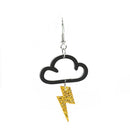 Fashion Women Girls Acrylic Earrings Drop Dangle Drop Earrings Cloud Lightning