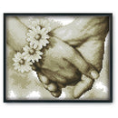Cross Stitch Needlework Kit 14CT Stamped DIY Artwork (R891 Hand in Hand) Newly
