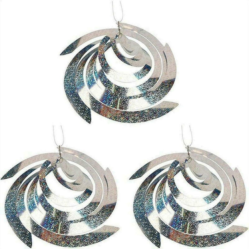 Bird Scare Rods Hanging Reflective Pest Repellent Deterrent F8P6 Yard Decor C1V7
