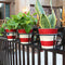 Garden Balcony Flower Stand Flower Basketball Holder Flowerpot for Wall Decoration