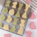 8pcs Mold Baking Christmas Cartoon Elk Santa Claus Cookie Cutter Diy Pastry`