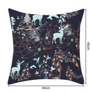 Cleanable Christmas Elk Printed Pillowcase Anti-Fade Car Seat Sofa Bedding